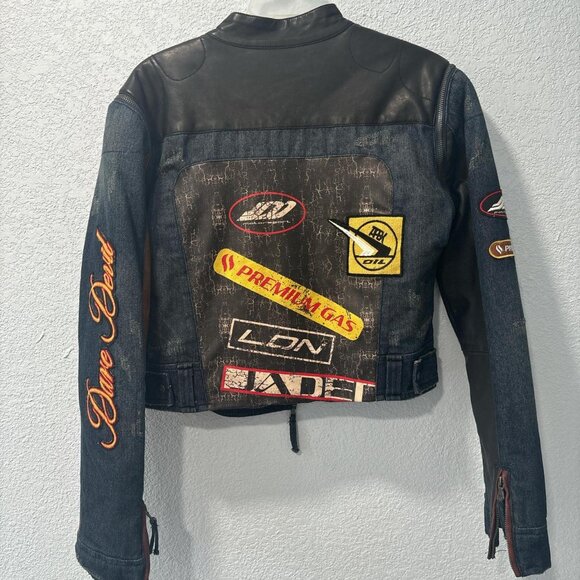 Daytona Zip Off Sleeve Moto Jacket Jaded London - Picture 3 of 3